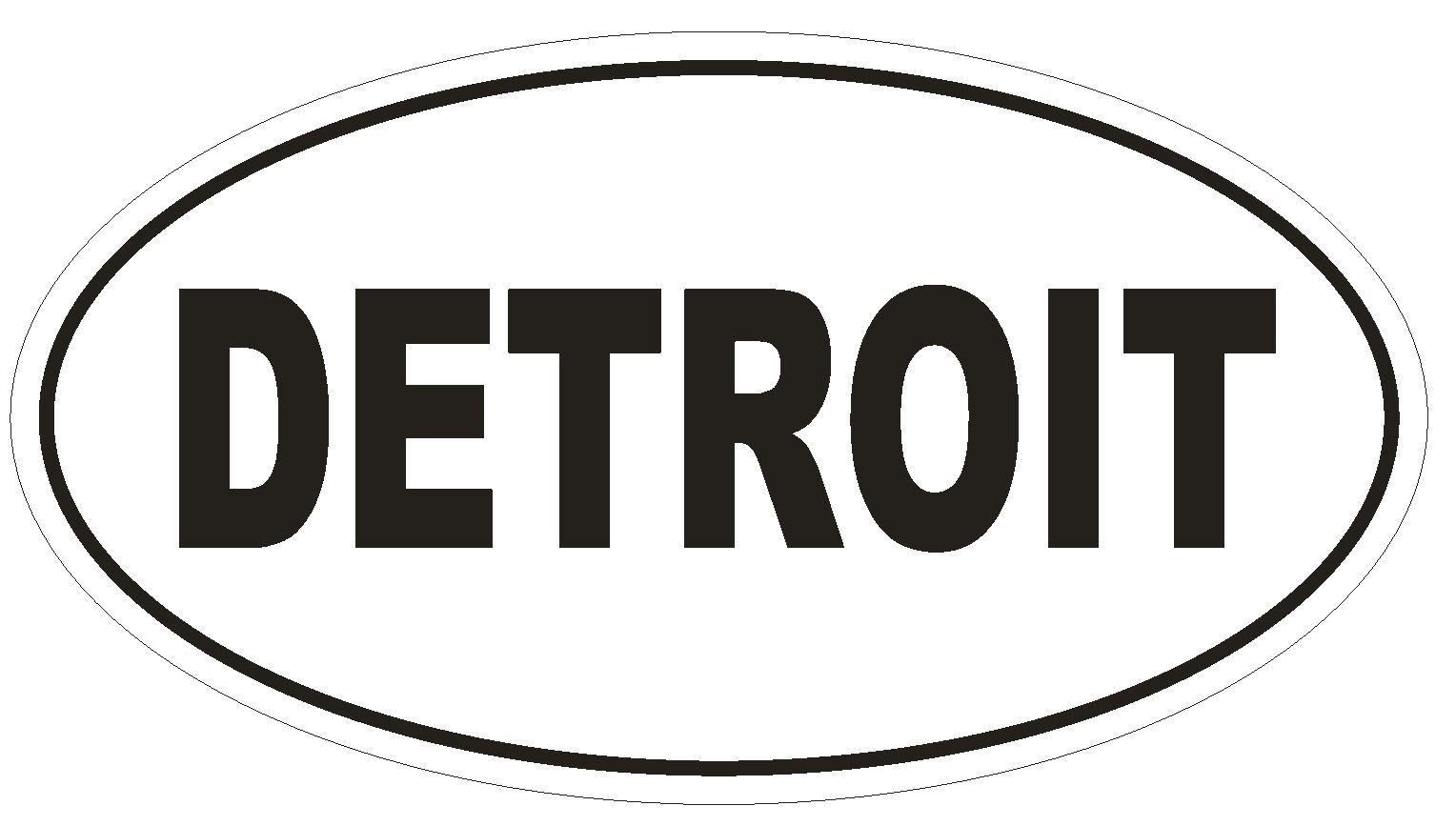DETROIT City Code Oval Bumper Sticker or Helmet Sticker D952 Michigan gallery