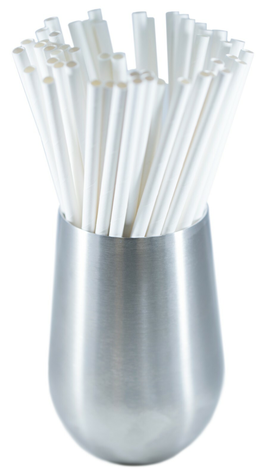 Paper Straws Wholesale Case Biodegradable FDA Approved - 5000/Ct White 7.75" gallery