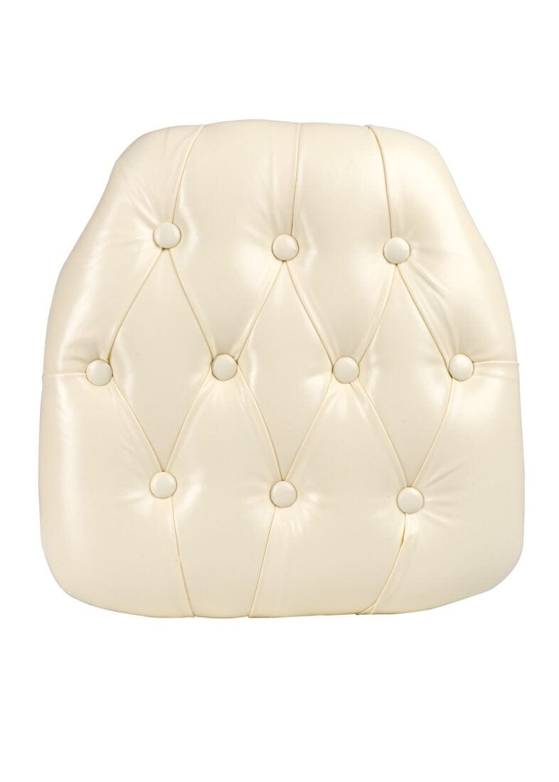 Ivory 1.75" Thick Vinyl Tufted Chiavari Chair Cushion by Chivari gallery