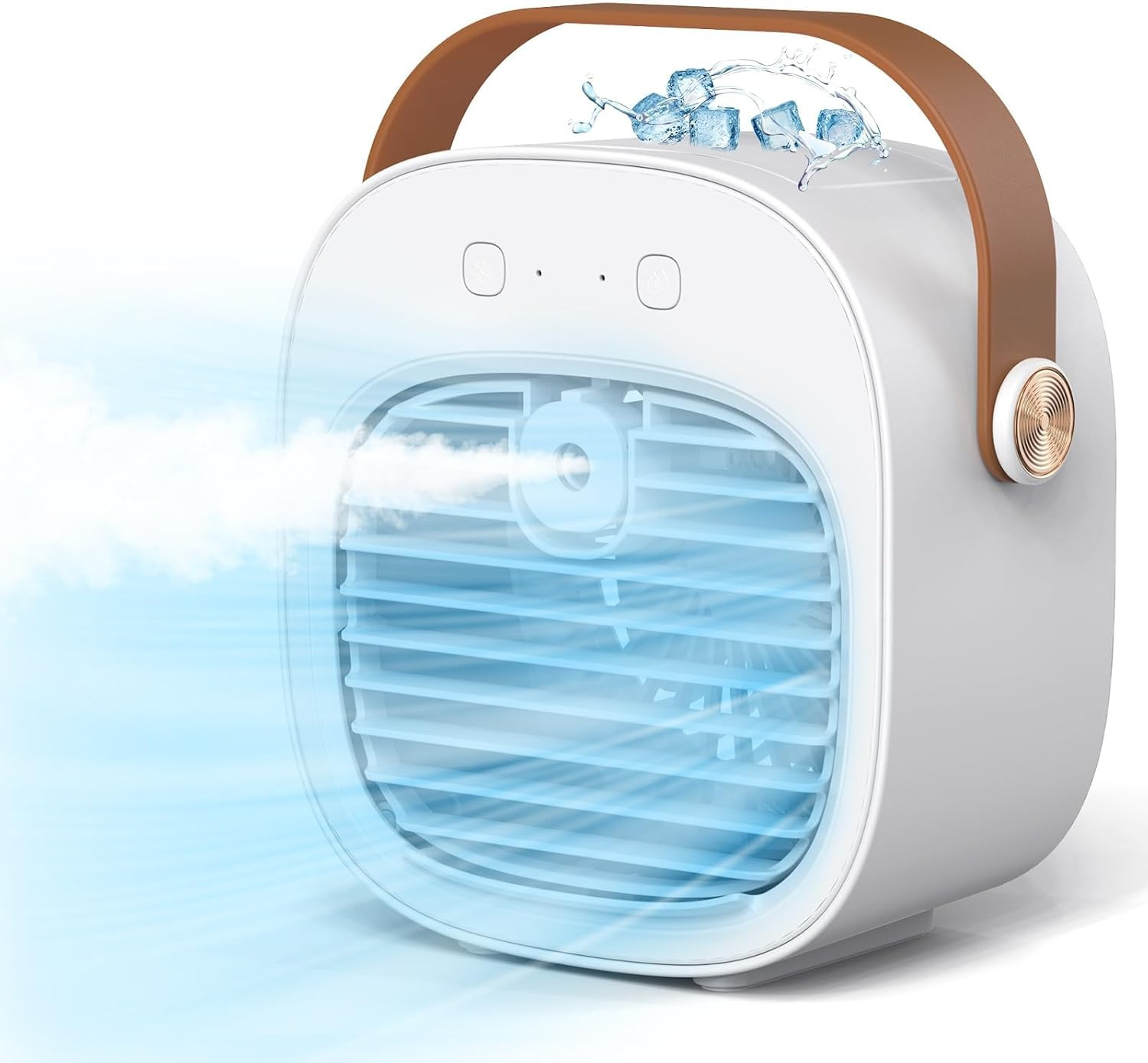 Portable Air Conditioner -5200mAh Rechargeable Personal Air Cooler, White Mini A gallery