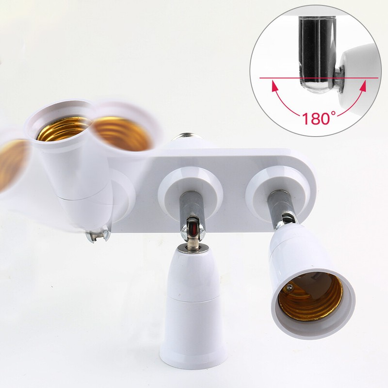 E26/E27 Socket Splitter Adjustable Converters Lamp Base Holder for E27 LED Bulb gallery