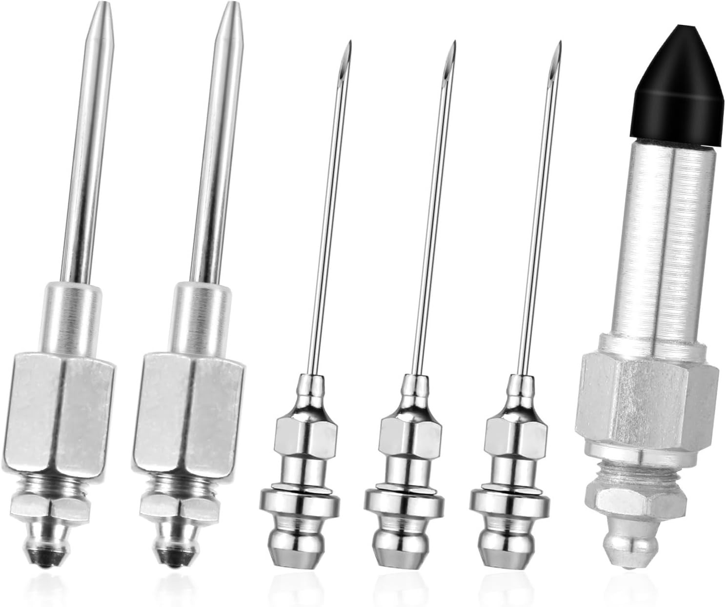 6PCS Grease Gun Accessory Kit with Needle Nozzles for Tight Spaces gallery