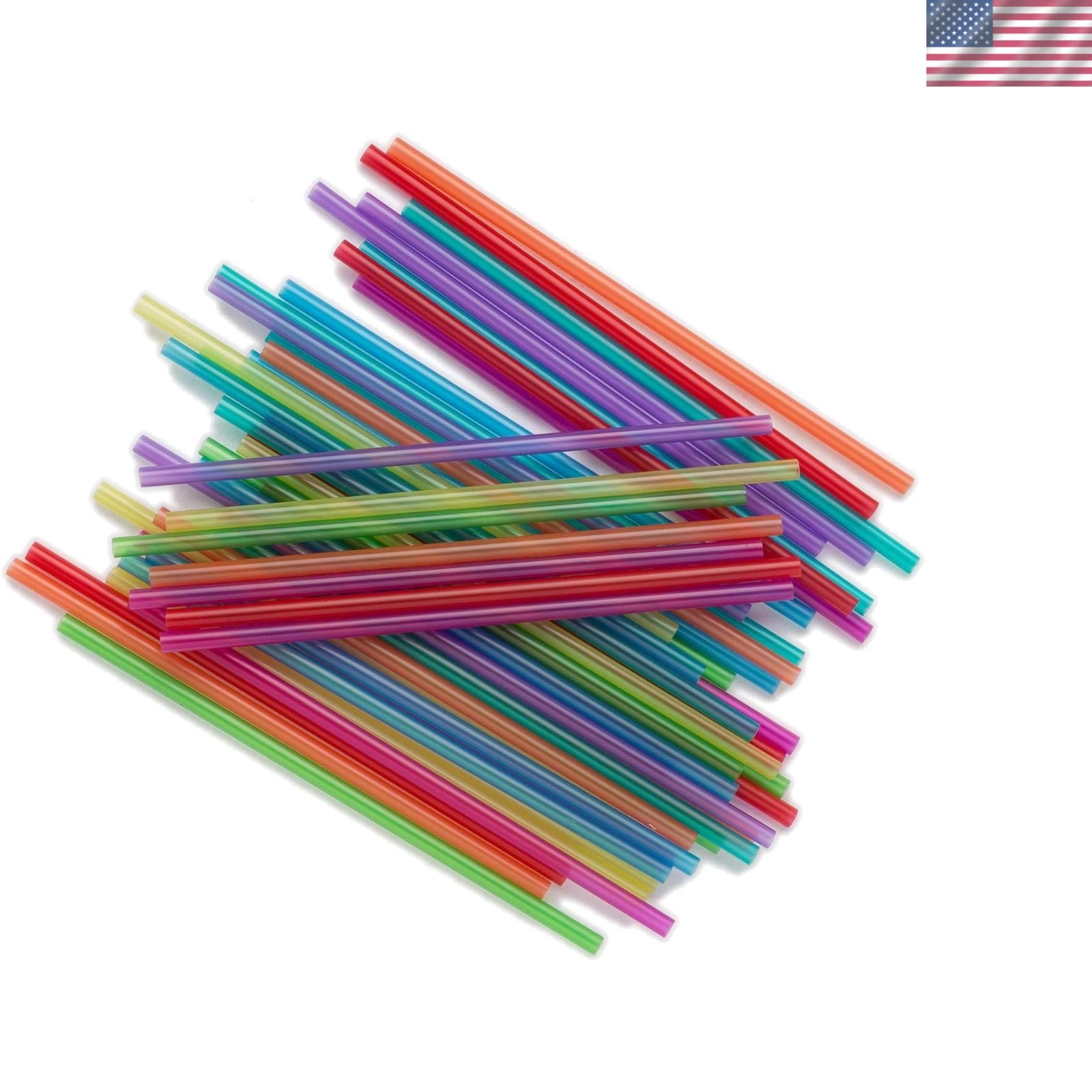 Primula 12 Pack Bamboo Straws - Assorted Colors, 9 Inches, Eco-Friendly gallery