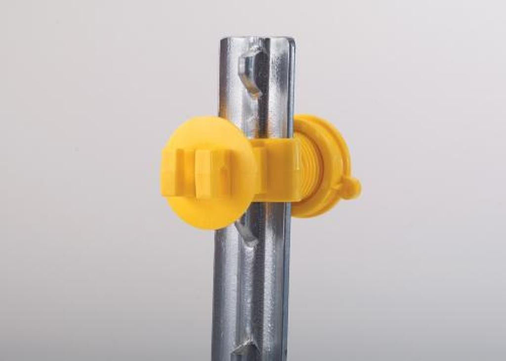 DARE Western Screw Tight T Post Electric Fence Insulator Livestock 25 Count gallery