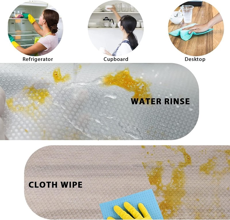9 Pack Washable Waterproof Fridge Liners and Drawer Mats, Refrigerator Shelvi... gallery