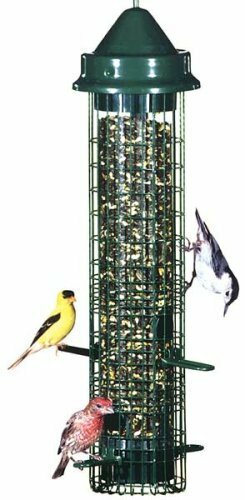 Brome 1015 Squirrel Buster Classic Tube Bird Feeder, Green gallery