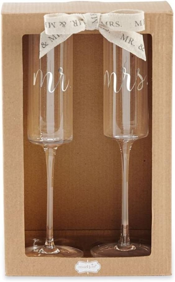 Wedding Champagne Glass Set One Size Silver 9 fluid ounces 2 Count Pack of gallery