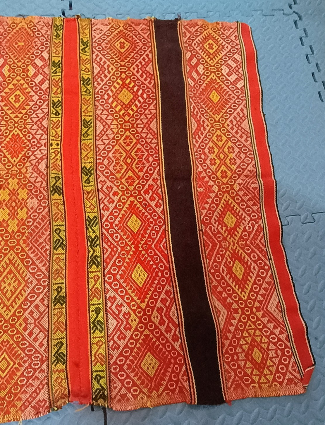 Andean Blanket Woven Sheep Wool Geometric Figures gallery