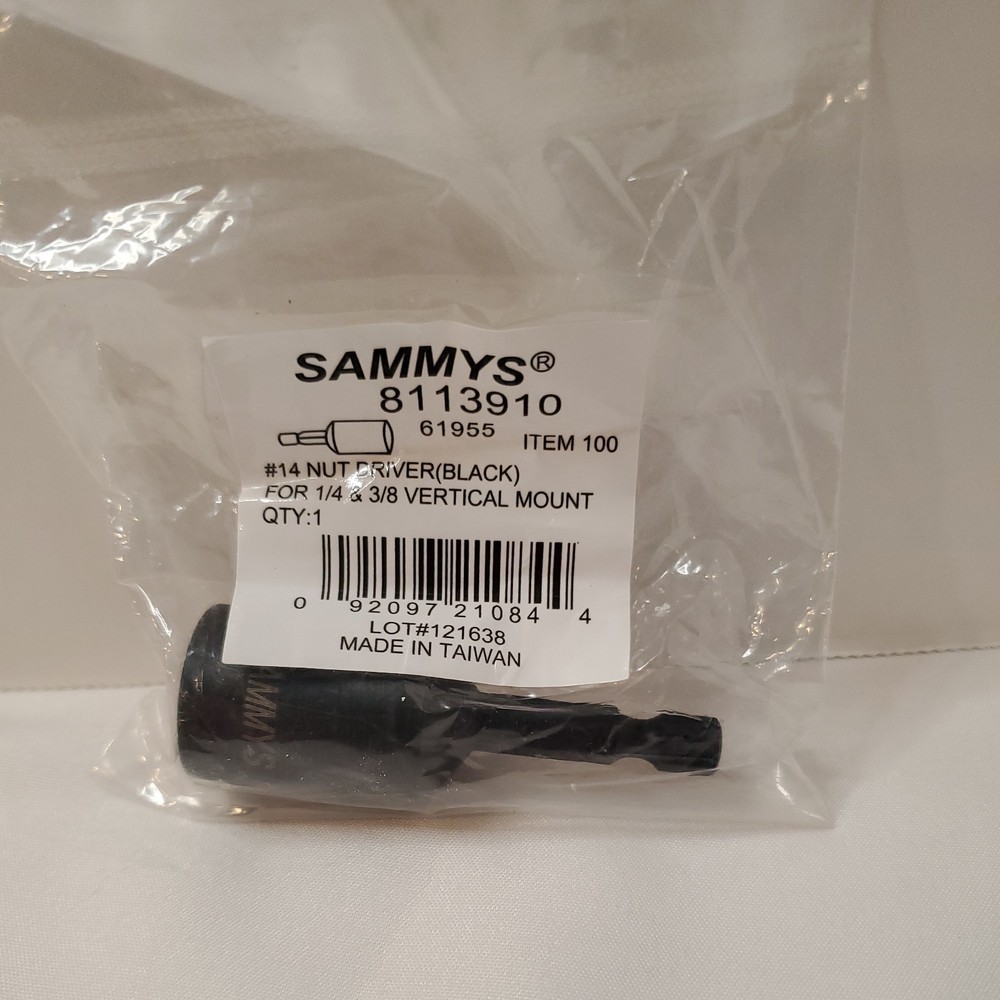 Sammys #14 Vertical Mount Nut Driver for 1/4 & 3/8