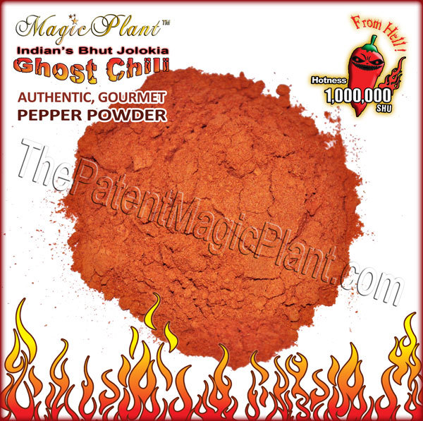 Red Ghost (Bhut Jolokia) Pepper Fine Ground Powder Bulk 1 Lb | Super Hot Ghost gallery