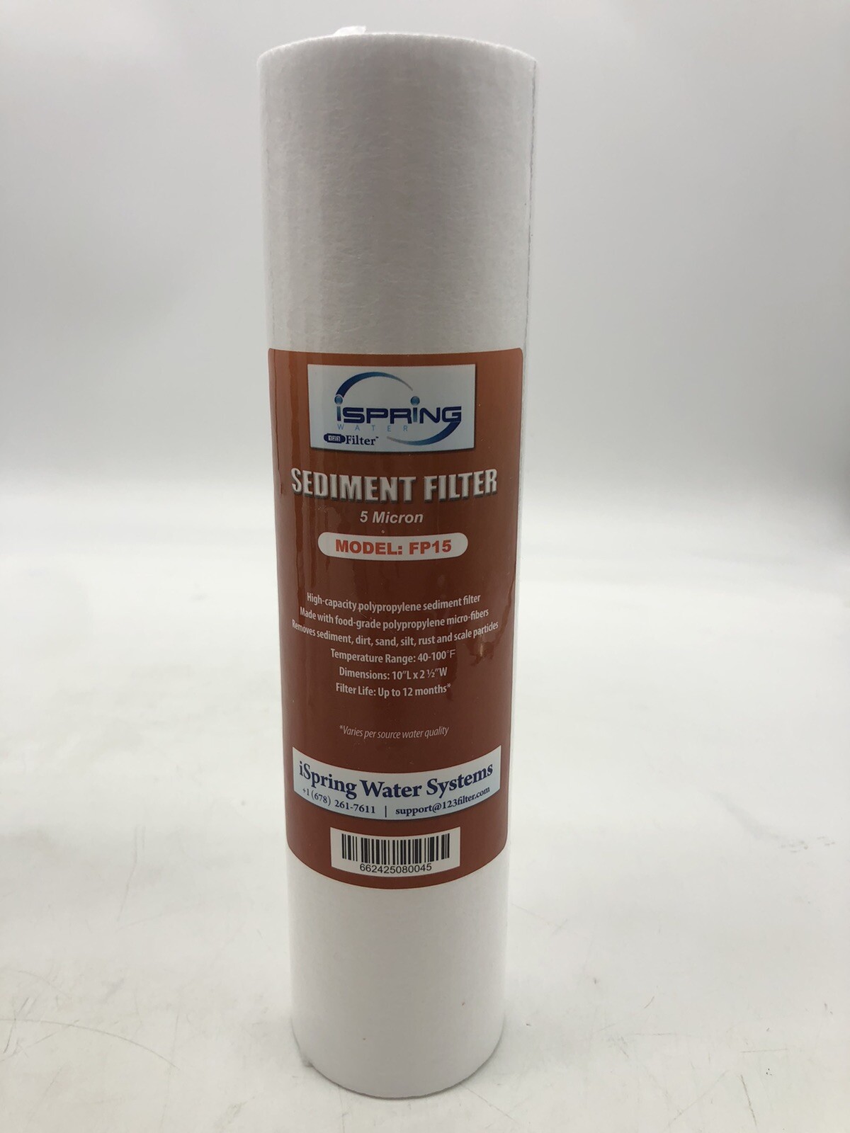 iSpring FP15 5-micron 10-Inch by 2.5-Inch Sediment Filter Cartridges, 4-Pack gallery