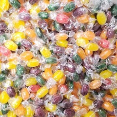 Assorted Fruit Flavored Barrels, Individually Wrapped Bulk Hard Candy (2 Pounds)