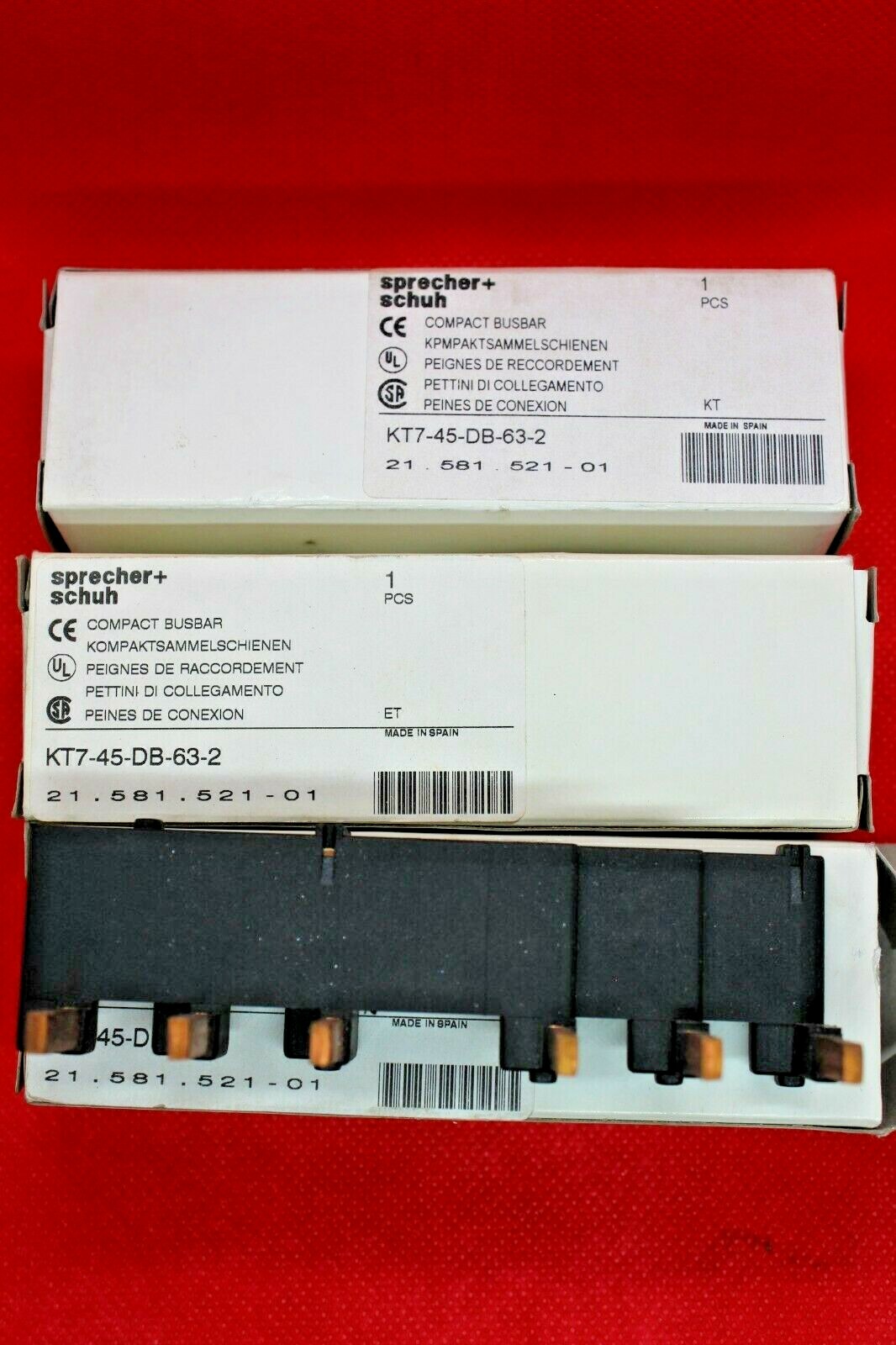 Sprecher & Schuh KT7-45-DB-63-2 Compact Busbar **BRAND NEW** gallery