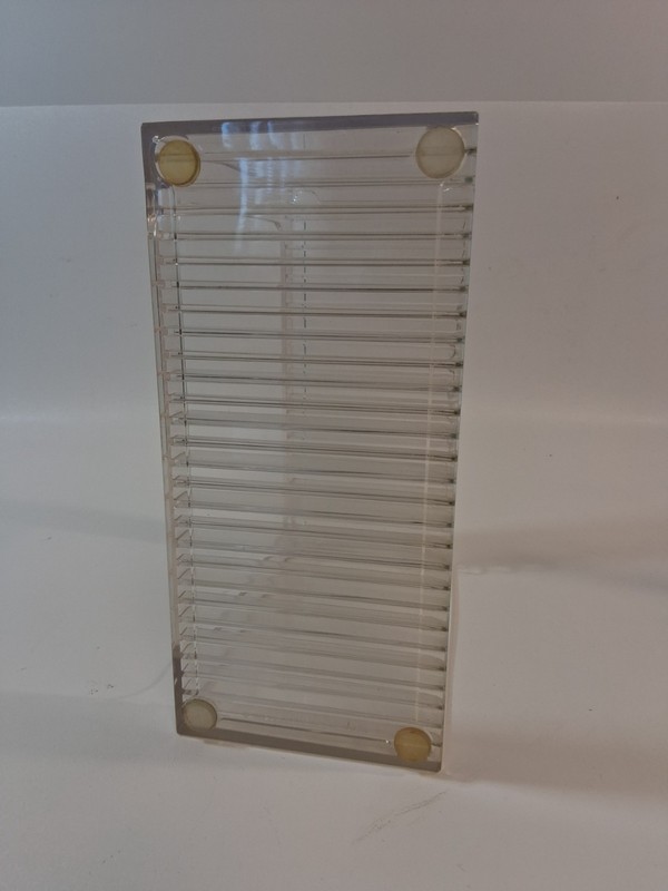 Stackable Clear Plastic DVD Organizer with Rubber Feet | Rectangular Holder Perf gallery