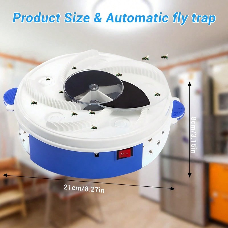 Electric FlyTrap Pest Device Gnat Flying Insect Trap Automatic FlyTrap Pest US gallery