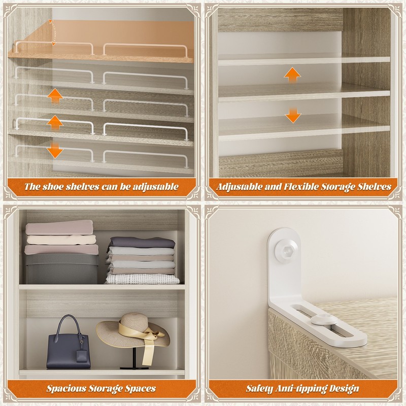 Closet Organizer System, Freestanding Shoe Storage Shelves, Walk in Closet Tower gallery