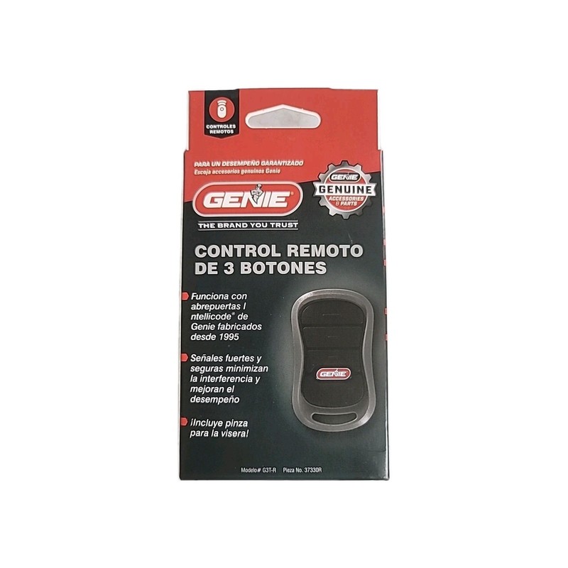 Genuine Genie 3-Button Remote MODEL G3T-R, # 37330R w/ Intellicode Technology gallery