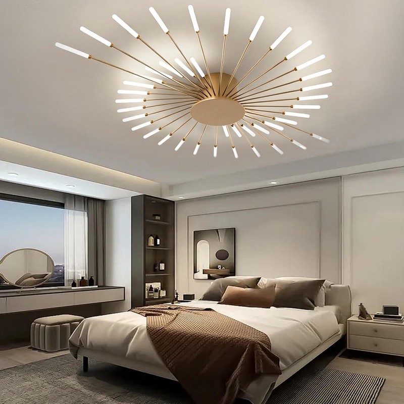 Fireworks Desgin Round LED Ceiling Light for Living Room,Bedroom,Restaurant gallery