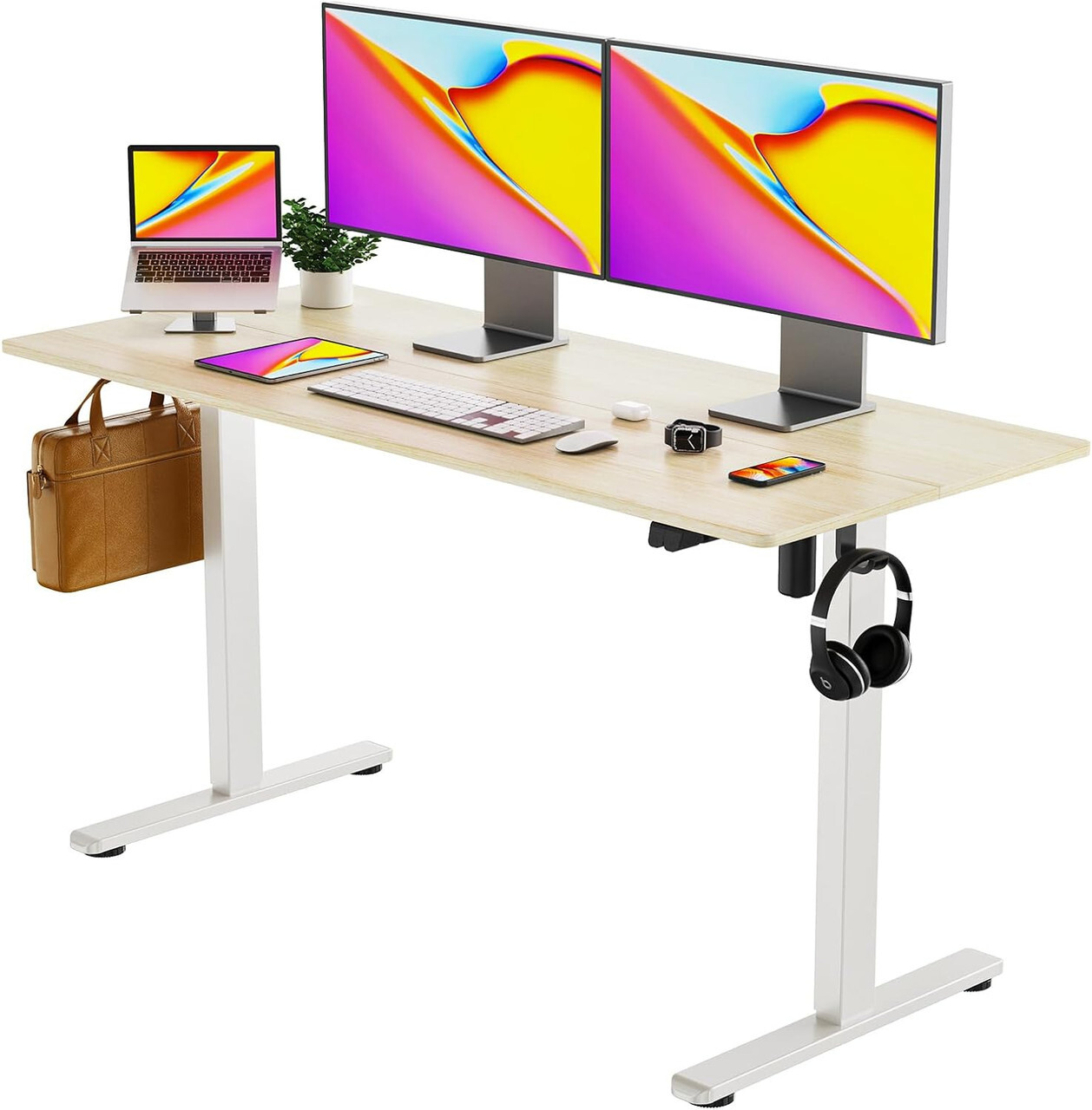 40" Modern Height Home Office Table Standing Electric Desk gallery