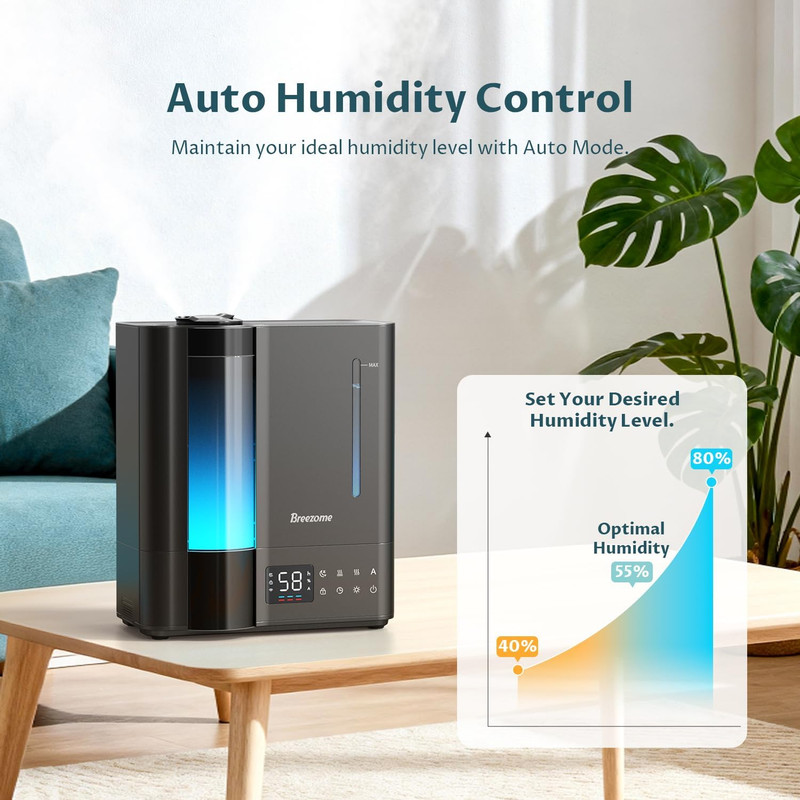 8L Humidifiers for Bedroom Warm & Cool Mist for Large Room Home Top Fill Ultra gallery