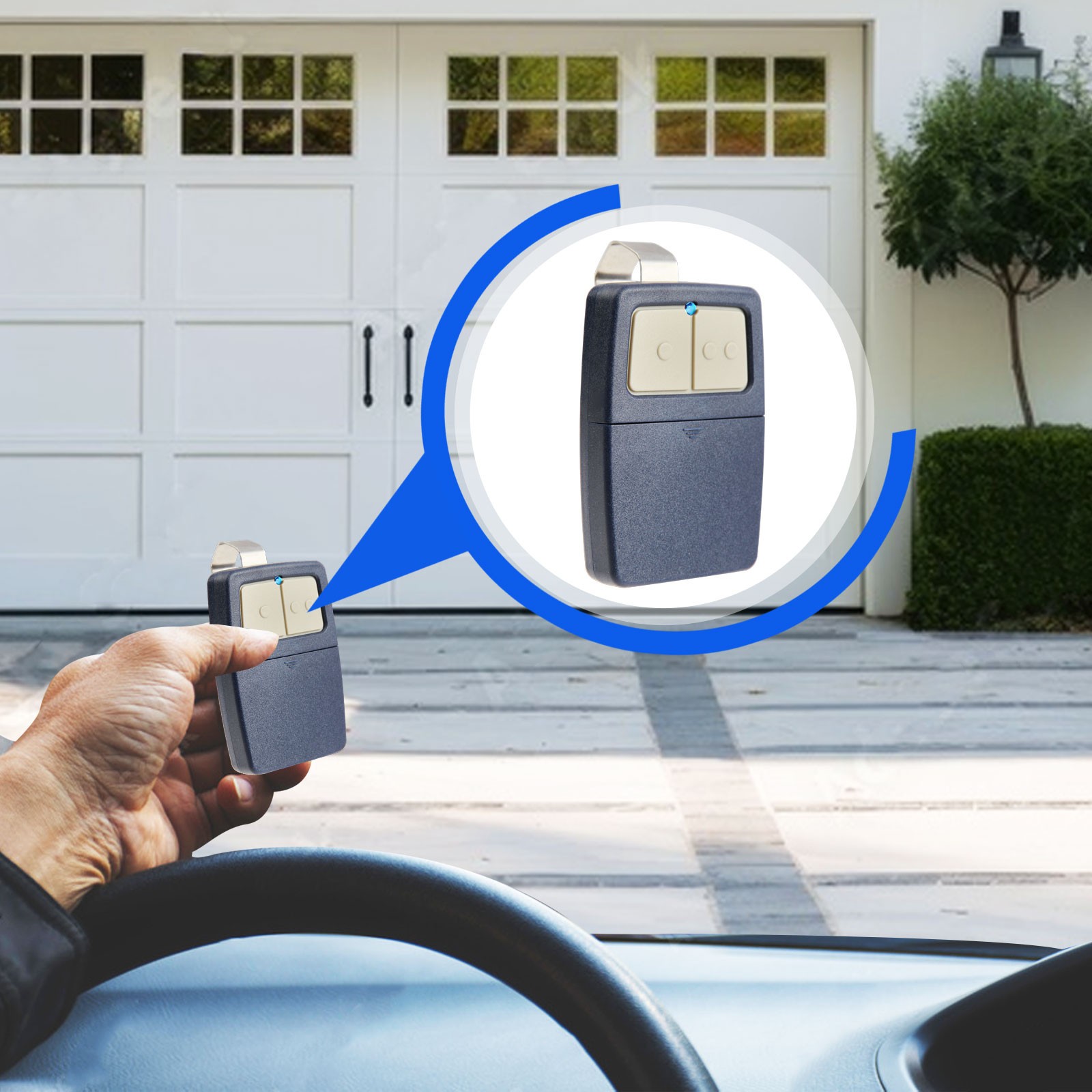 2 For Universal Clicker 375LM 375UT KLIK1U Garage Gate Door Opener Remote Blue gallery