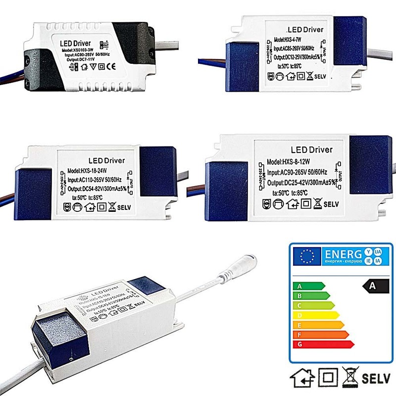 led driver constant current 12v 3w 18w 24v 24w 300ma 36w 7w 8-12w dc transformer gallery