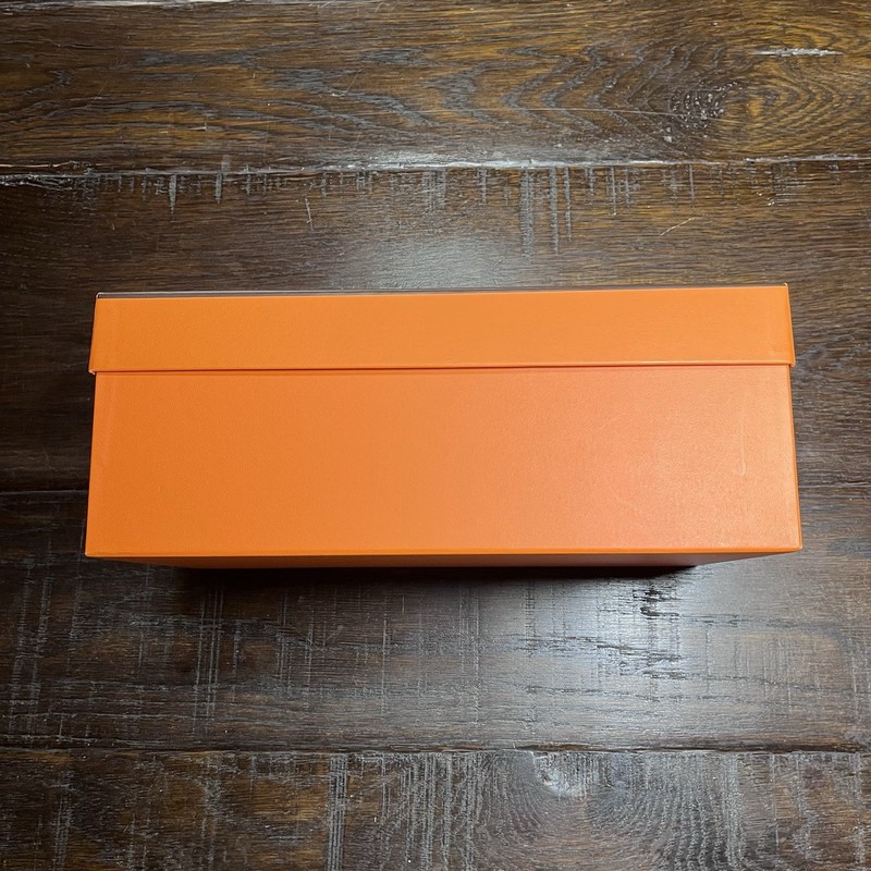 Hermes Box Orange Empty Gift Storage Shoe 13x7.2x5” 2 Dust Bags Logo Ribbon 464 gallery