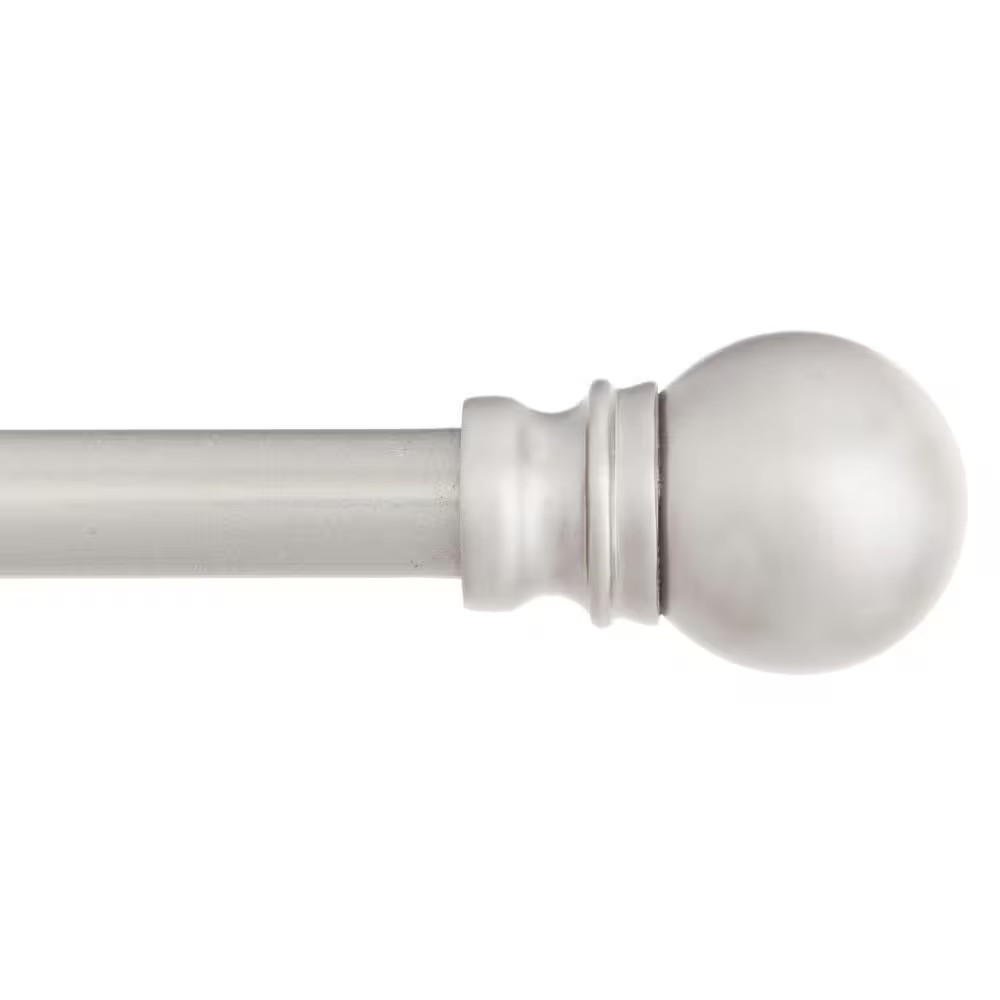 Davenport 48 In. - 86 In. Adjustable Single Petite Cafe Curtain Rod 1/2 In. Diam gallery