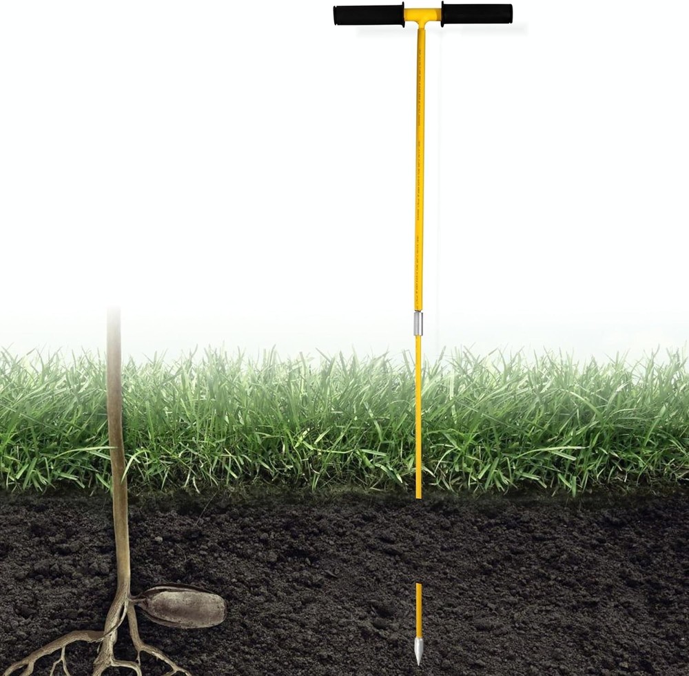FEBTECH-Metal Soil Probe Rod-Insulated Septic Tank Probe-48-Inch Long Overall