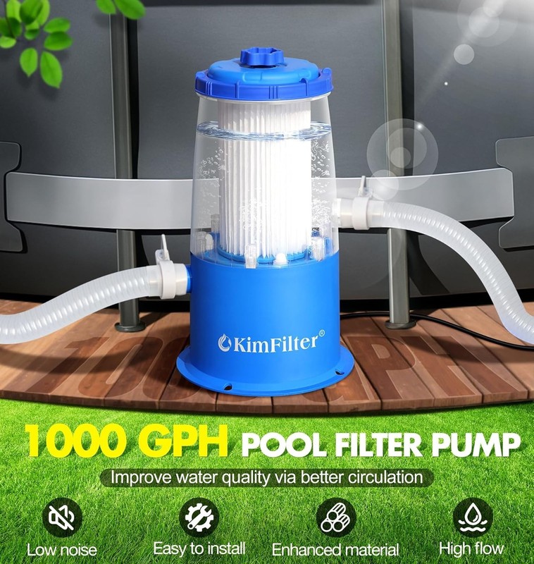 Transparent 1000 GPH Pool Filter Pump for Easy Monitoring & Efficient Filtration gallery