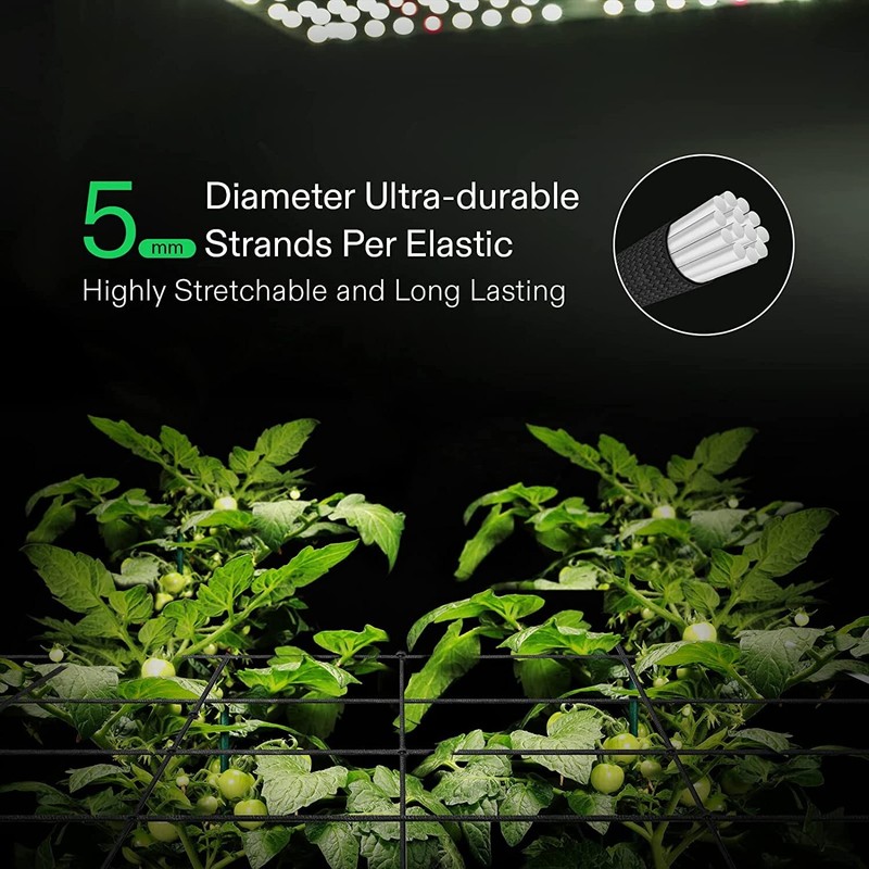 1-Pack 3x3FT Elastic Trellis Netting with Hooks for Grow Tents gallery