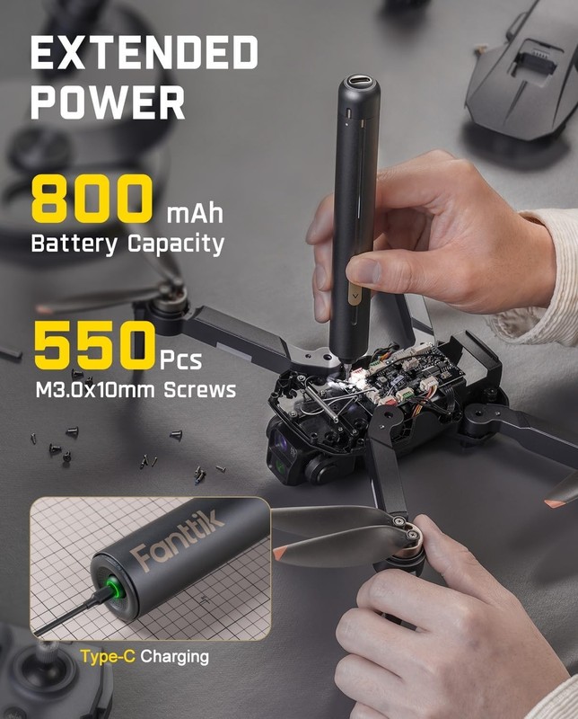 Fanttik E2 Ultra Mini Electric Screwdriver, Cordless Screwdriver, Max 0.6N.m, 50 gallery