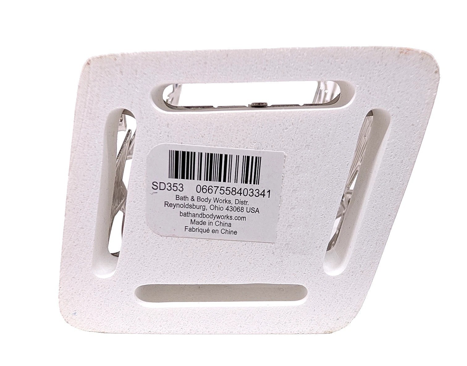 New! Bath & Body Works RED, BLUE, & SILVER STARS 3-wick Soap Holder Sleeve Stand gallery