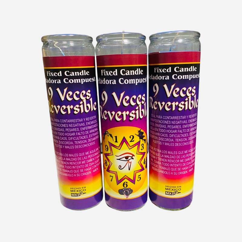 9x Times Reversible Fixed Candle, 9x Veces Reversible Veladora Preparada. gallery
