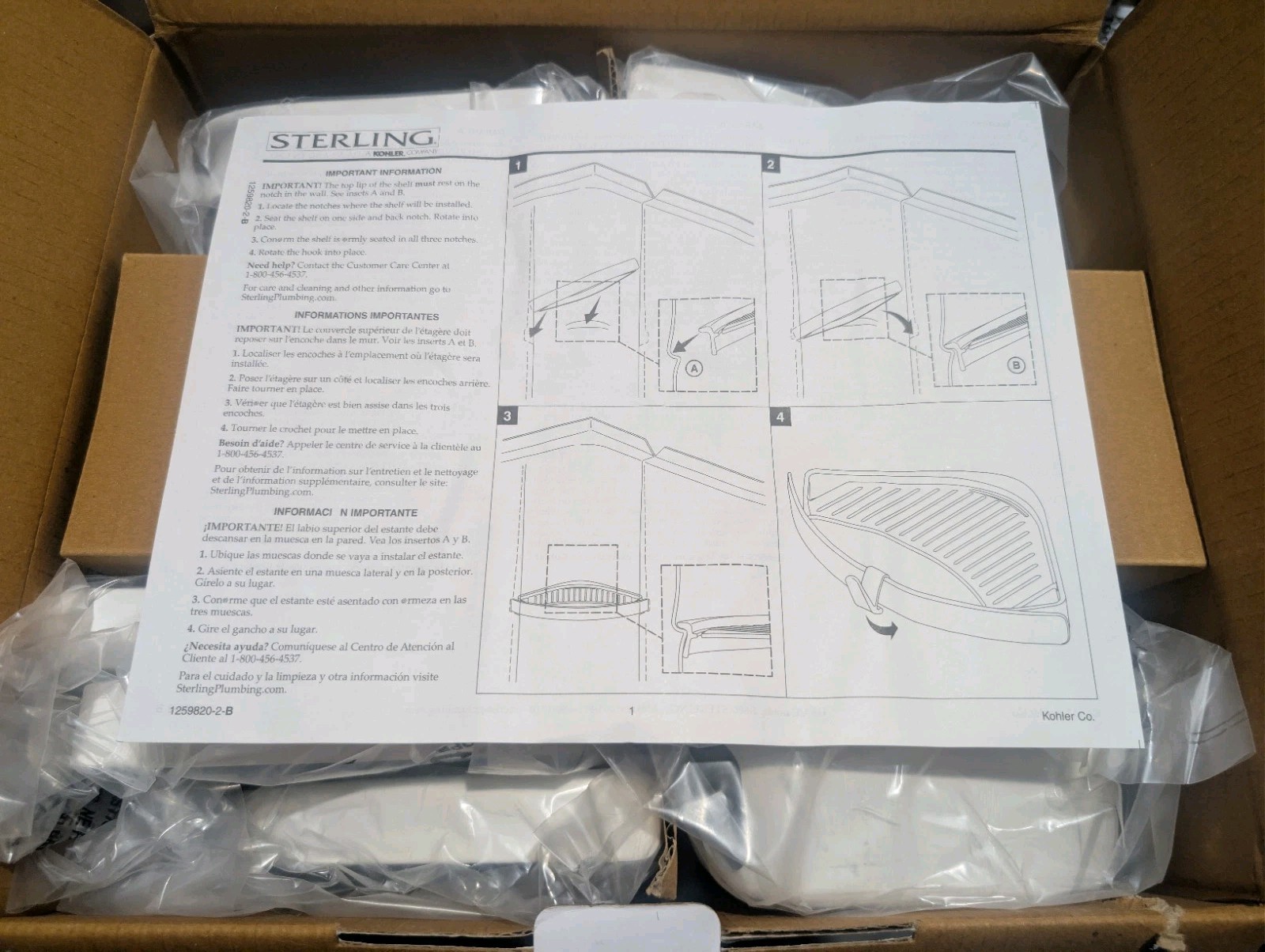 Sterling Store+ Basic 10-Piece Shelf Bin Caddy Accessory Kit in White 88028700-0 gallery