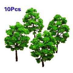 10xpcs/set Model Trees 8cm for Train Railroad Diorama Park Scenery Miniature