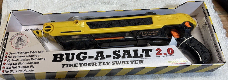 Authentic BUG-A-SALT 2.0 - The Original Salt Gun Fly Swatter - NEW in Box gallery