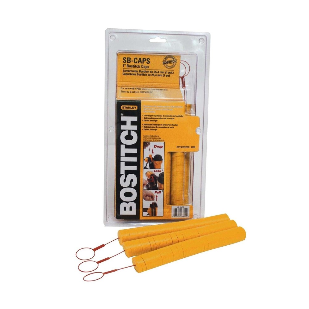 Bostitch SB-CAPS 1” Plastic Button Caps 1M