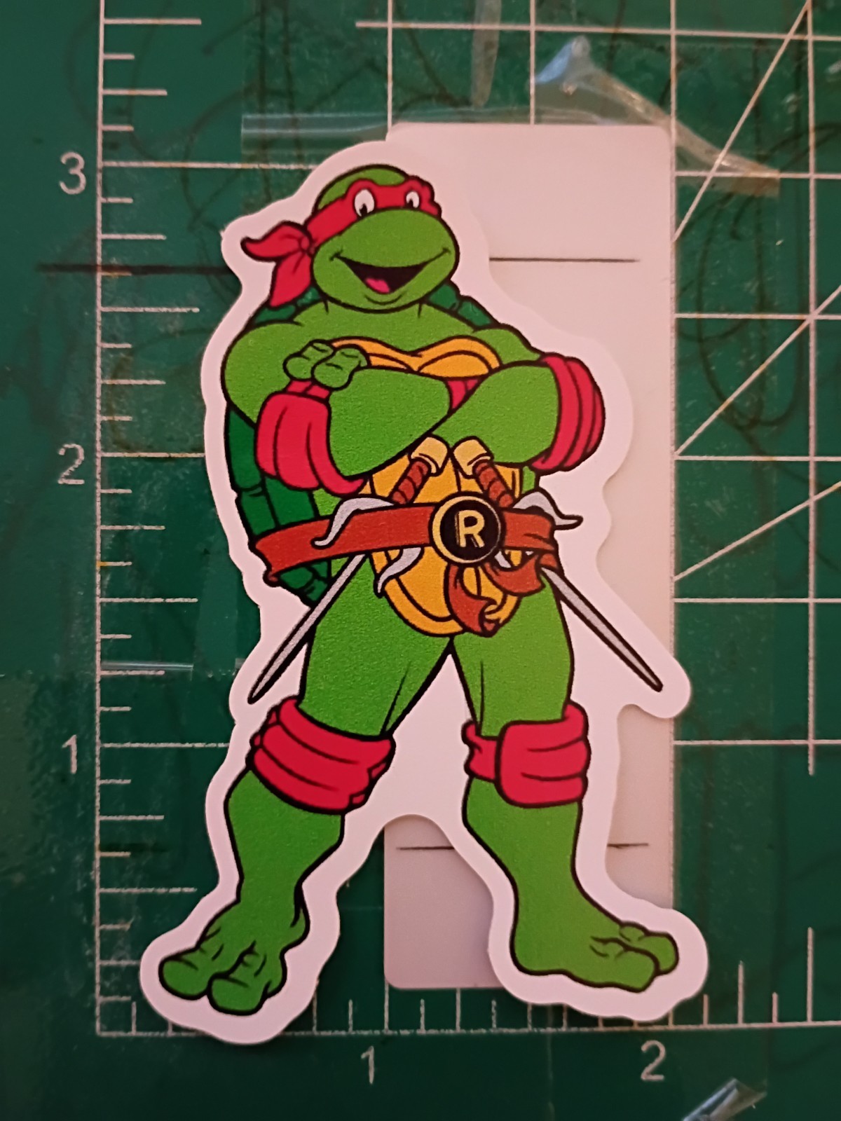 TMNT STICKER X RAPHAEL STICKER X VYNIL HIGH GLOSS DIECUT STICKER X 3X2 INCH STIC gallery