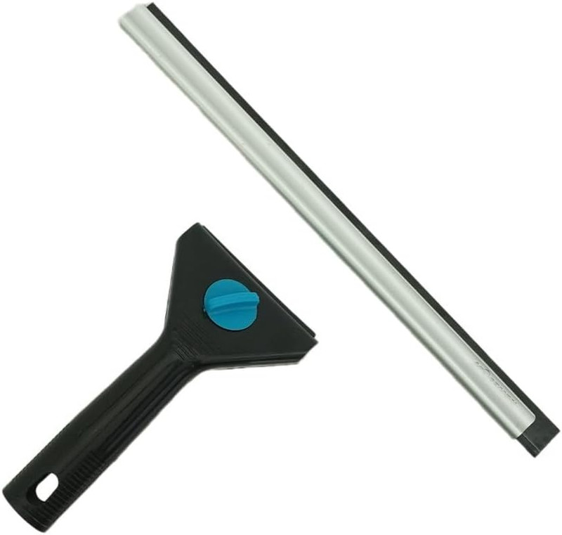 12 Inch All Purpose Window Squeegee - Lightweight Durable Plastic Handle -Alumin gallery