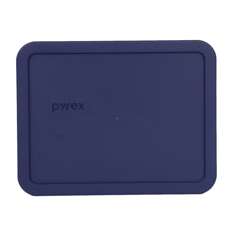 Pyrex (2) 7212-PC, (2) 7211-PC, & (2) 7210-PC Dark Blue Rectangle Plastic Lids gallery