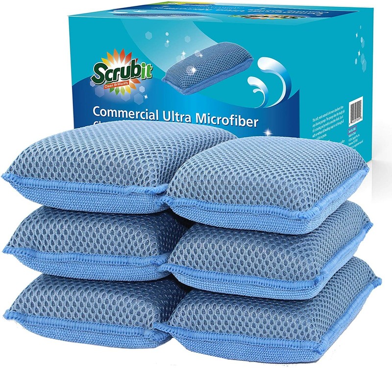 Miracle Microfiber Kitchen Sponge Heavy Duty Dish Washing Cleaning Sponges gallery