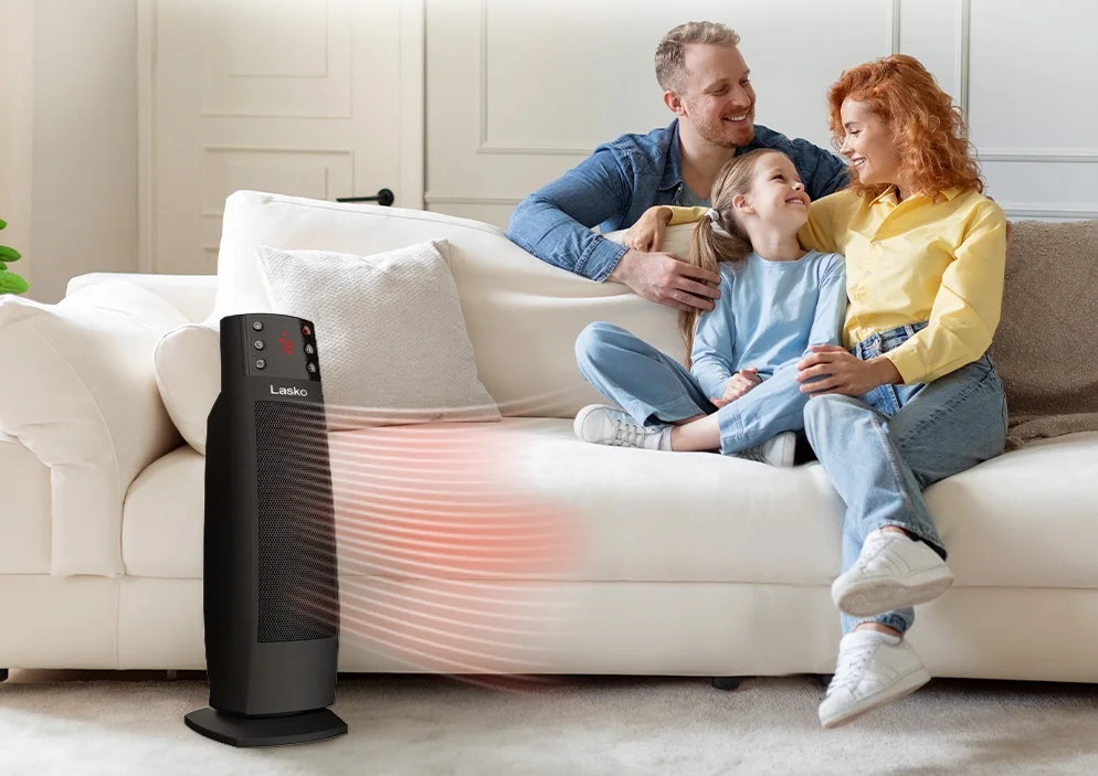 Lasko CT22850 22 Inch Oscillating Ceramic Tower Space Heater, Auto Dimming gallery