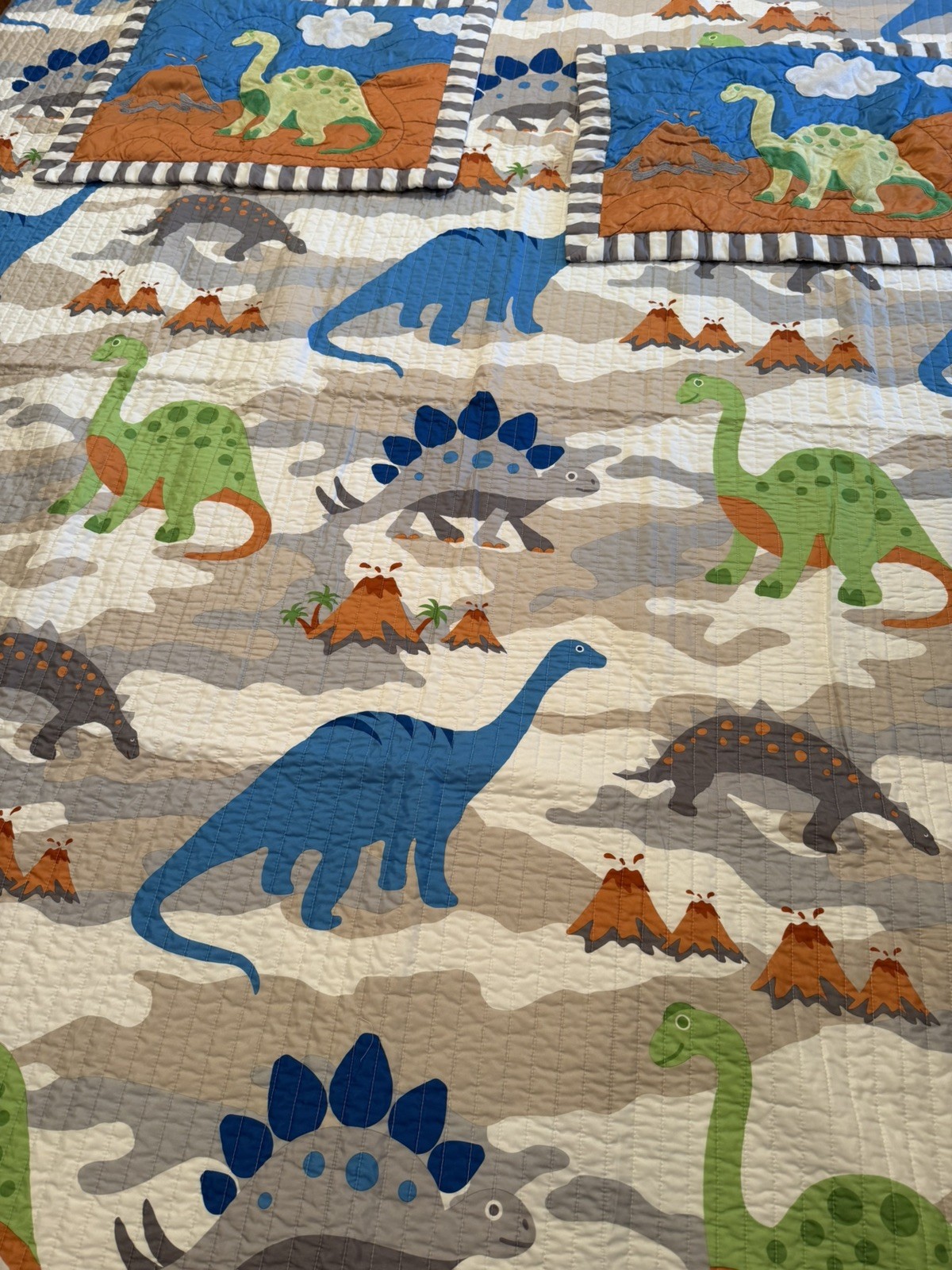 MiZone Kid’s Dinosaur/Reversible Full/Queen Comforter & 2 Shams Set gallery