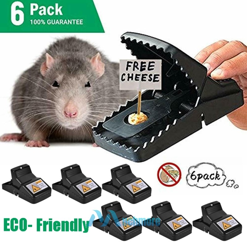6x High Sensitive Big Plastic Rat Rodent Traps Mouse Rat Trap Catcher Snap Trap gallery