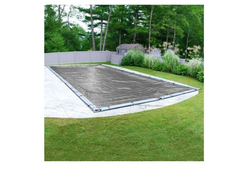 Poolmate Platinum Silver Winter's Pool Cover 18x40 W/5ft Overlap(23x45) gallery