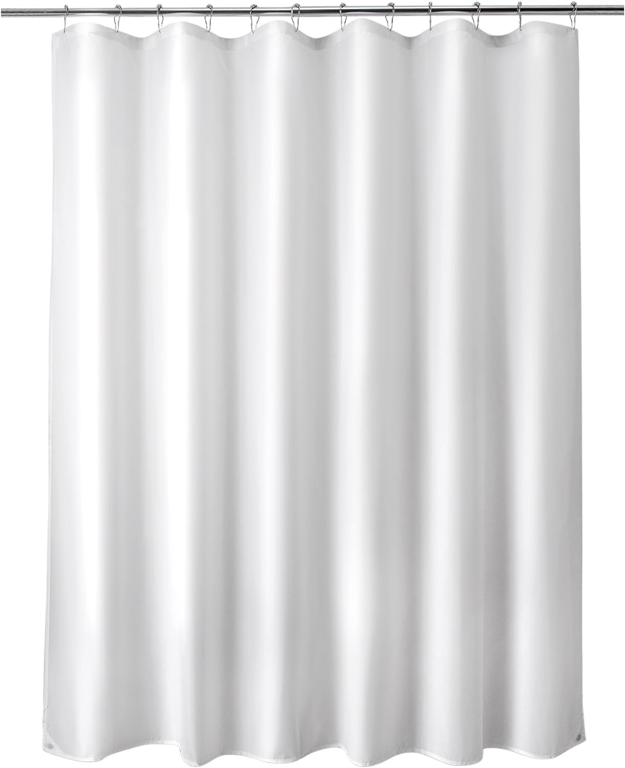 Extra Long Shower Curtain Liner Washabl 72 X 84 Inches White Shower Liner Fabric gallery