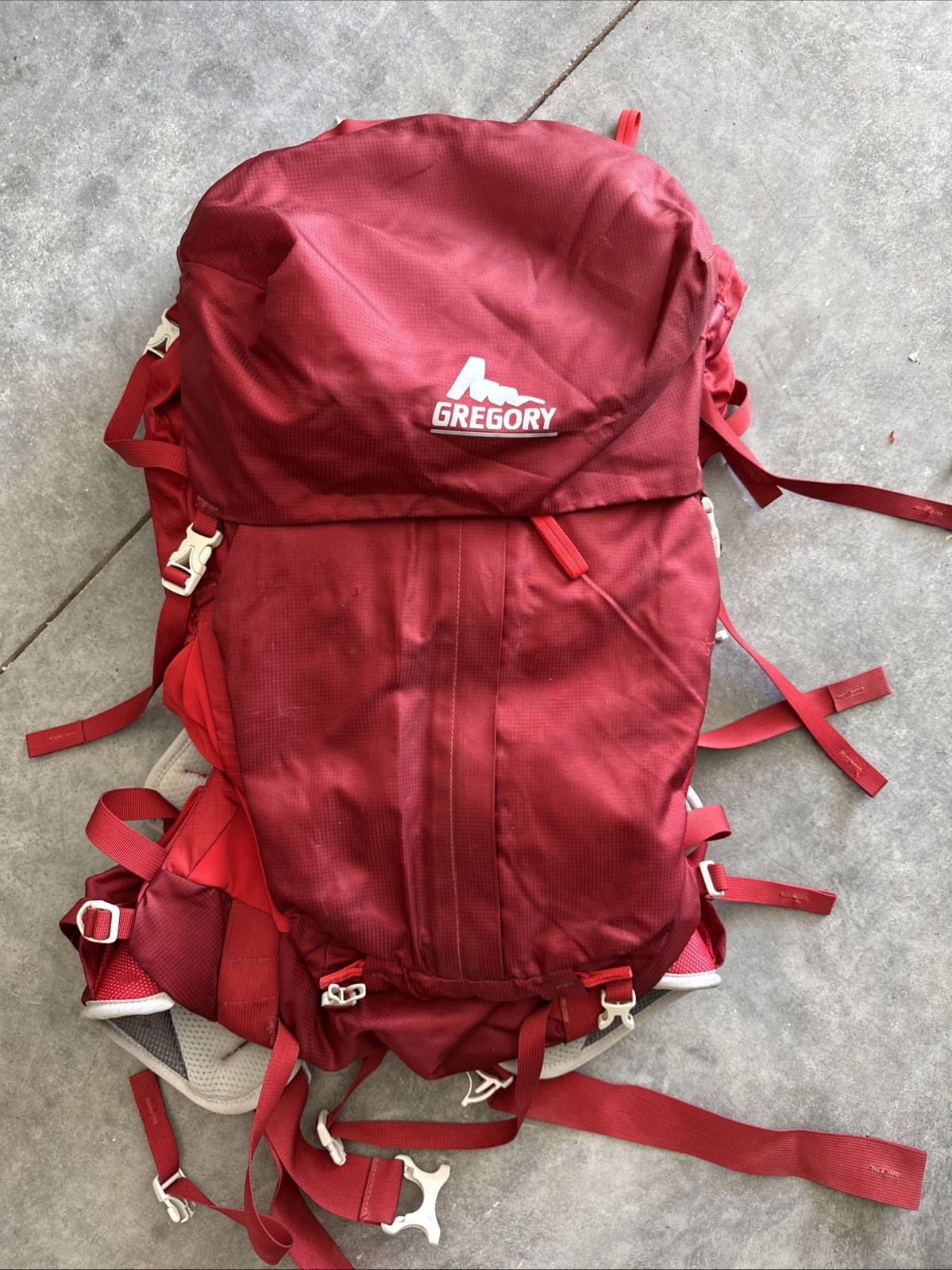 Gregory Z 40 Crossflow DTS Hiking Backpack Red