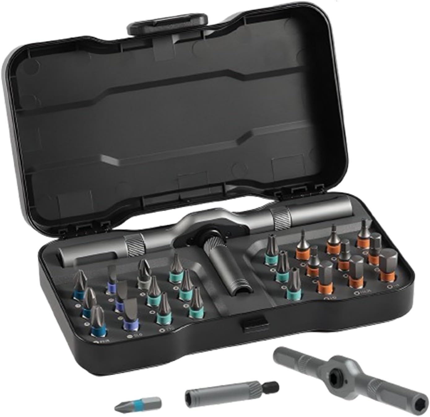 24-in-1 Ratchet Screwdriver Set, Magnetic Precision Bits with Detachable Handle gallery