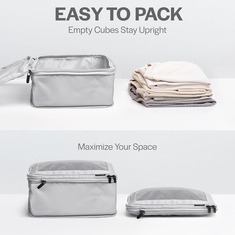 Aerotrunk Compression Packing Cubes for Travel - Luggage Organizer Bags - 6-Pack gallery
